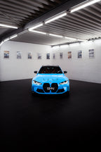 SMN Blue/Orange Keyring compatible with BMW M3 G81 with 700HP