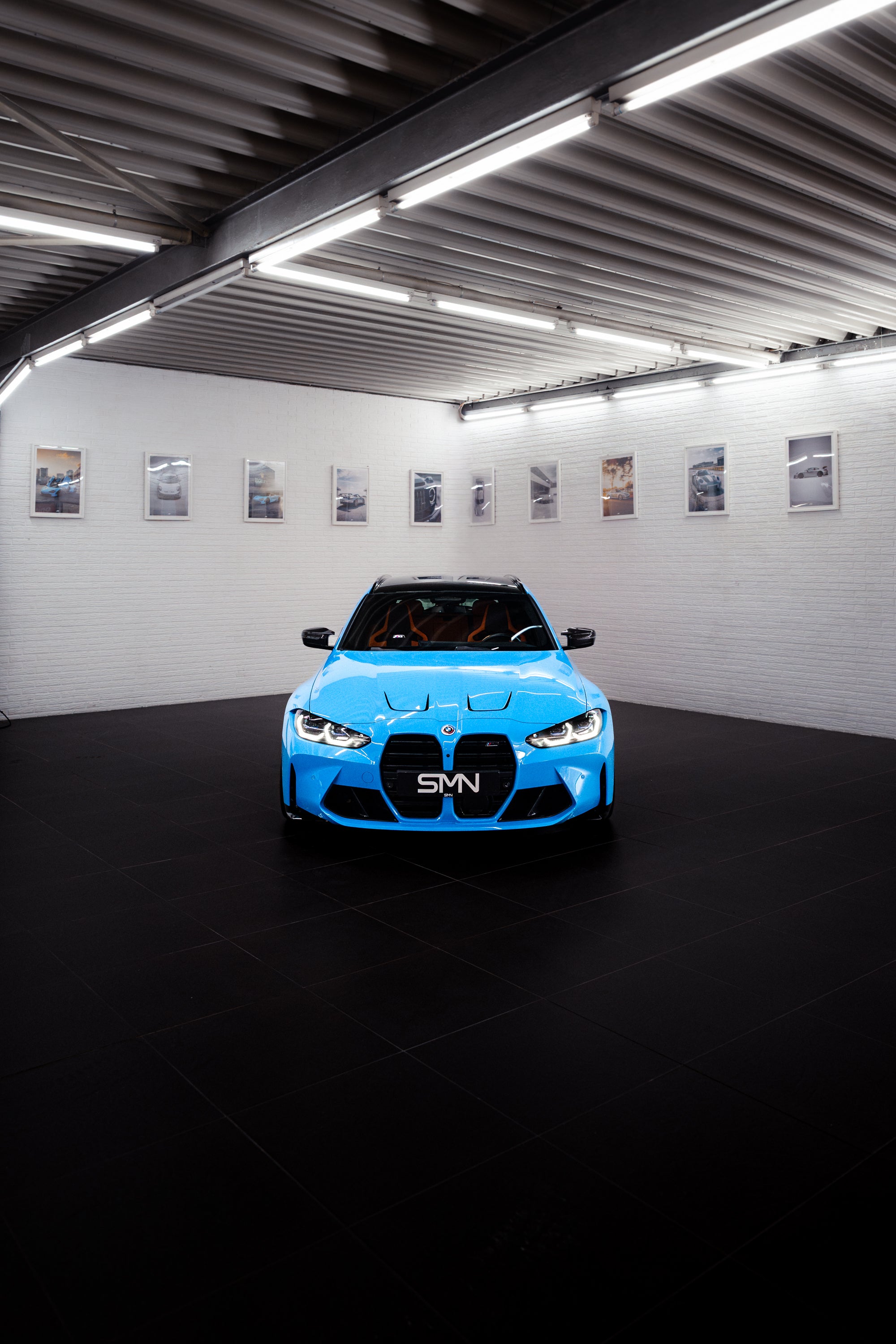 SMN Blue/Orange Keyring compatible with BMW M3 G81 with 700HP