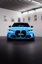 SMN Blue/Orange Keyring compatible with BMW M3 G81 with 700HP