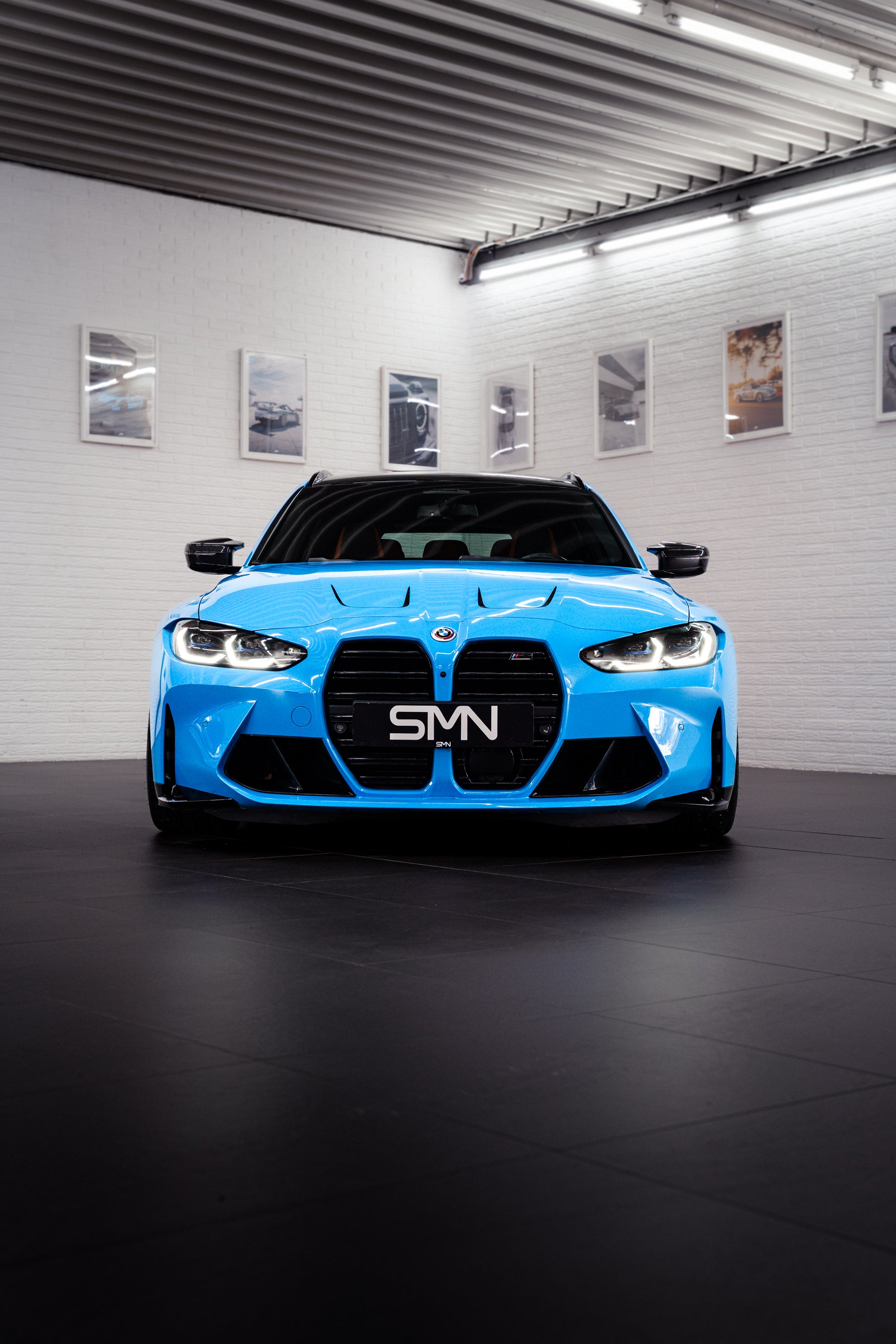 SMN Blue/Orange Keyring compatible with BMW M3 G81 with 700HP