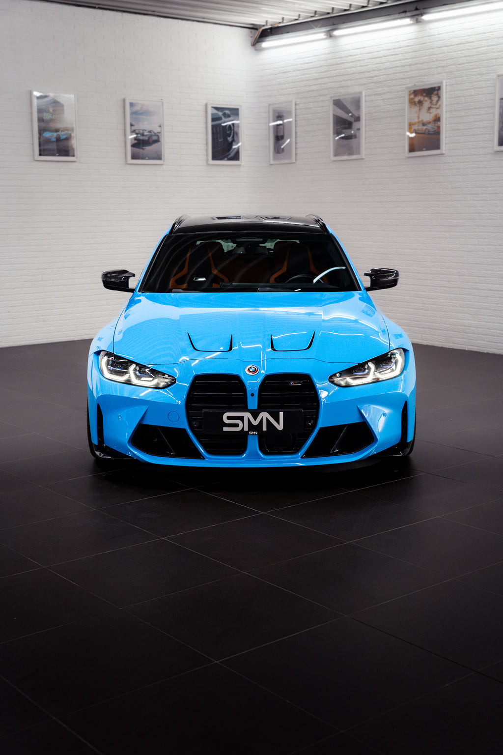 SMN Blue/Orange Keyring compatible with BMW M3 G81 with 700HP