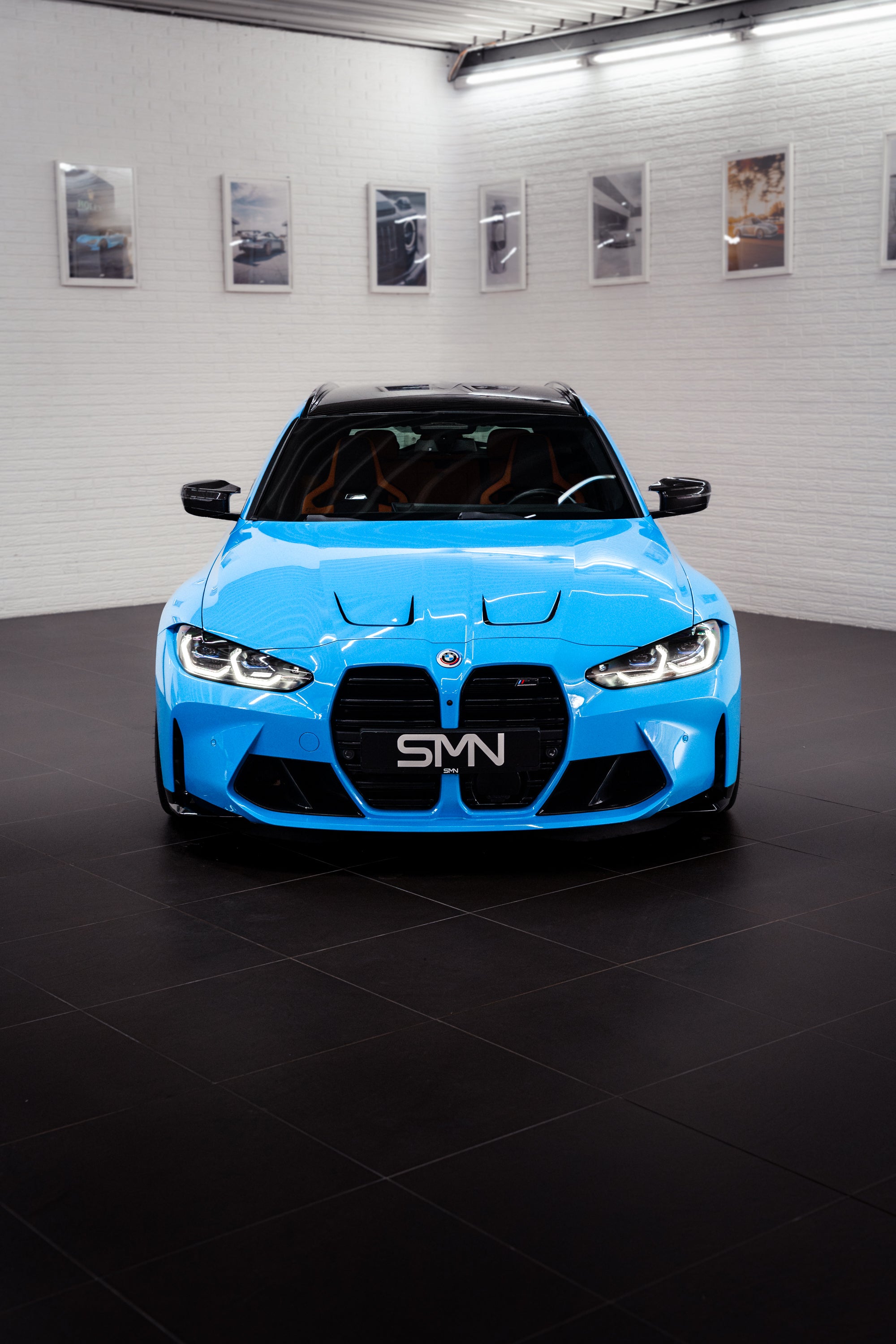 SMN Blue/Orange Keyring compatible with BMW M3 G81 with 700HP