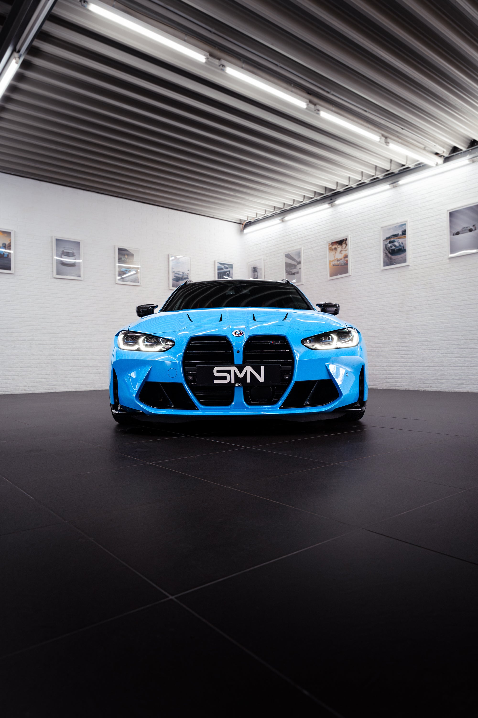 SMN Blue/Orange Keyring compatible with BMW M3 G81 with 700HP