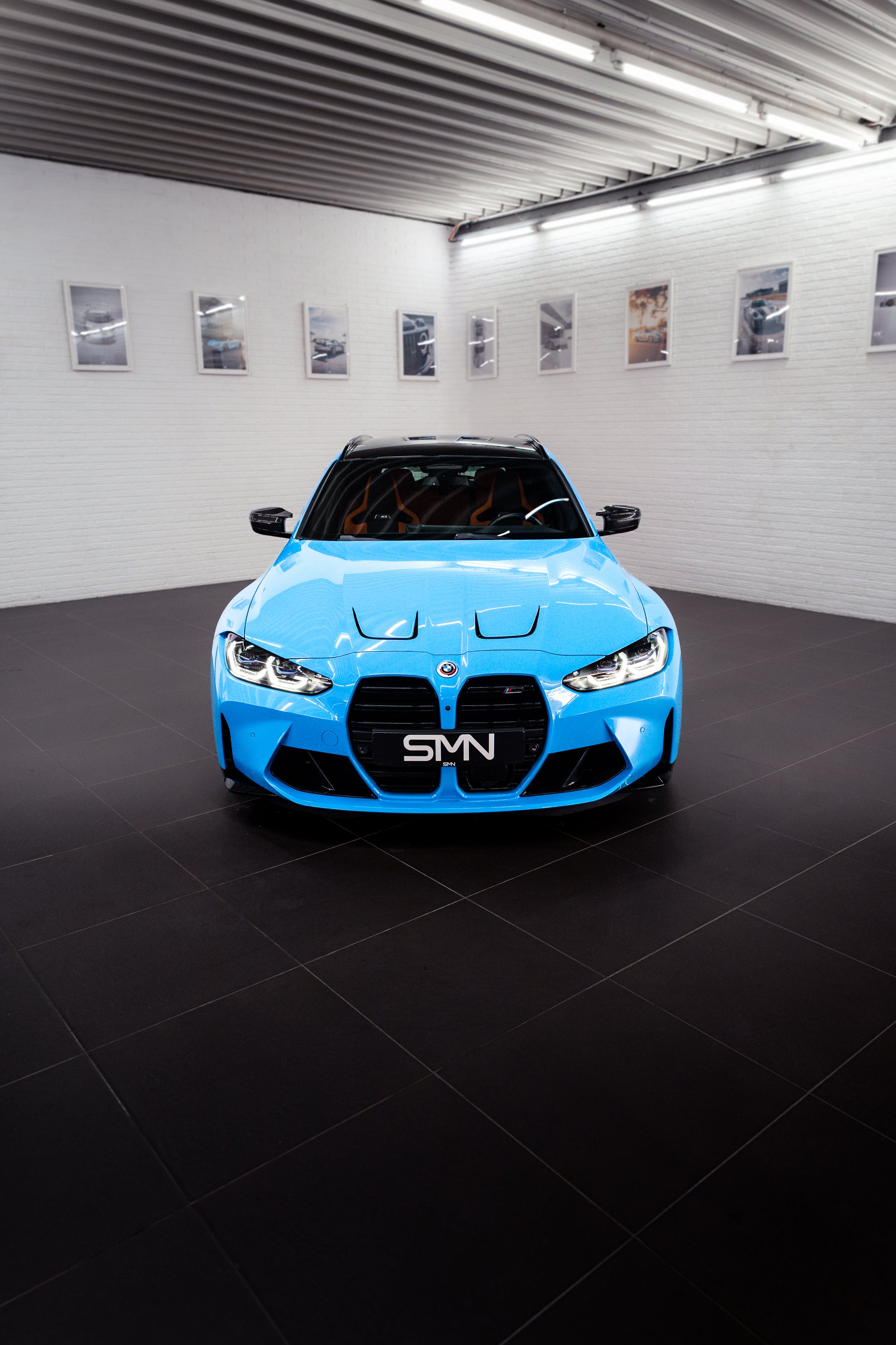 SMN Blue/Orange Keyring compatible with BMW M3 G81 with 700HP