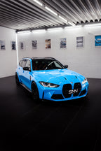 SMN Blue/Orange Keyring compatible with BMW M3 G81 with 700HP