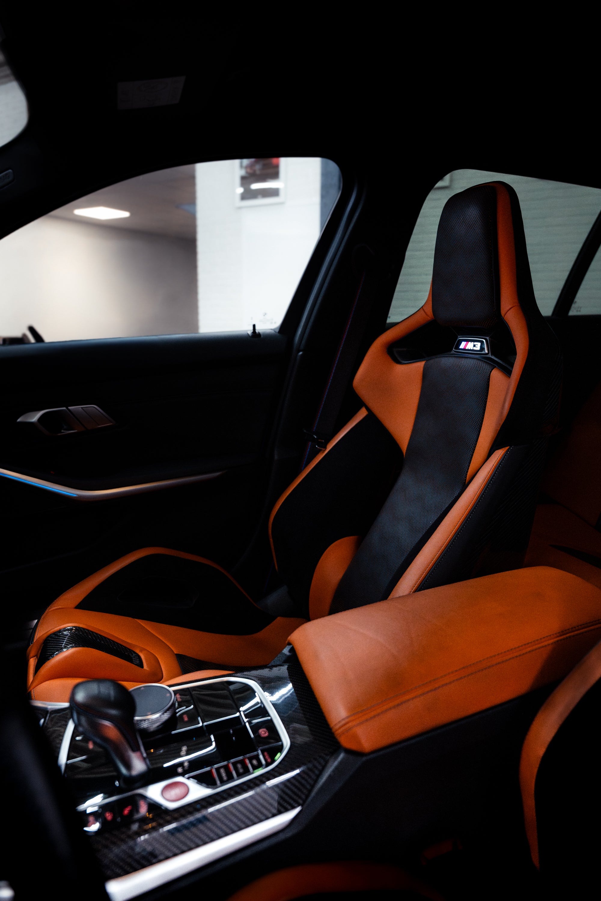 SMN Blue/Orange Keyring compatible with BMW M3 G81 with 700HP