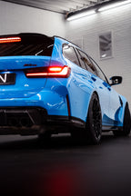 SMN Blue/Orange Keyring compatible with BMW M3 G81 with 700HP