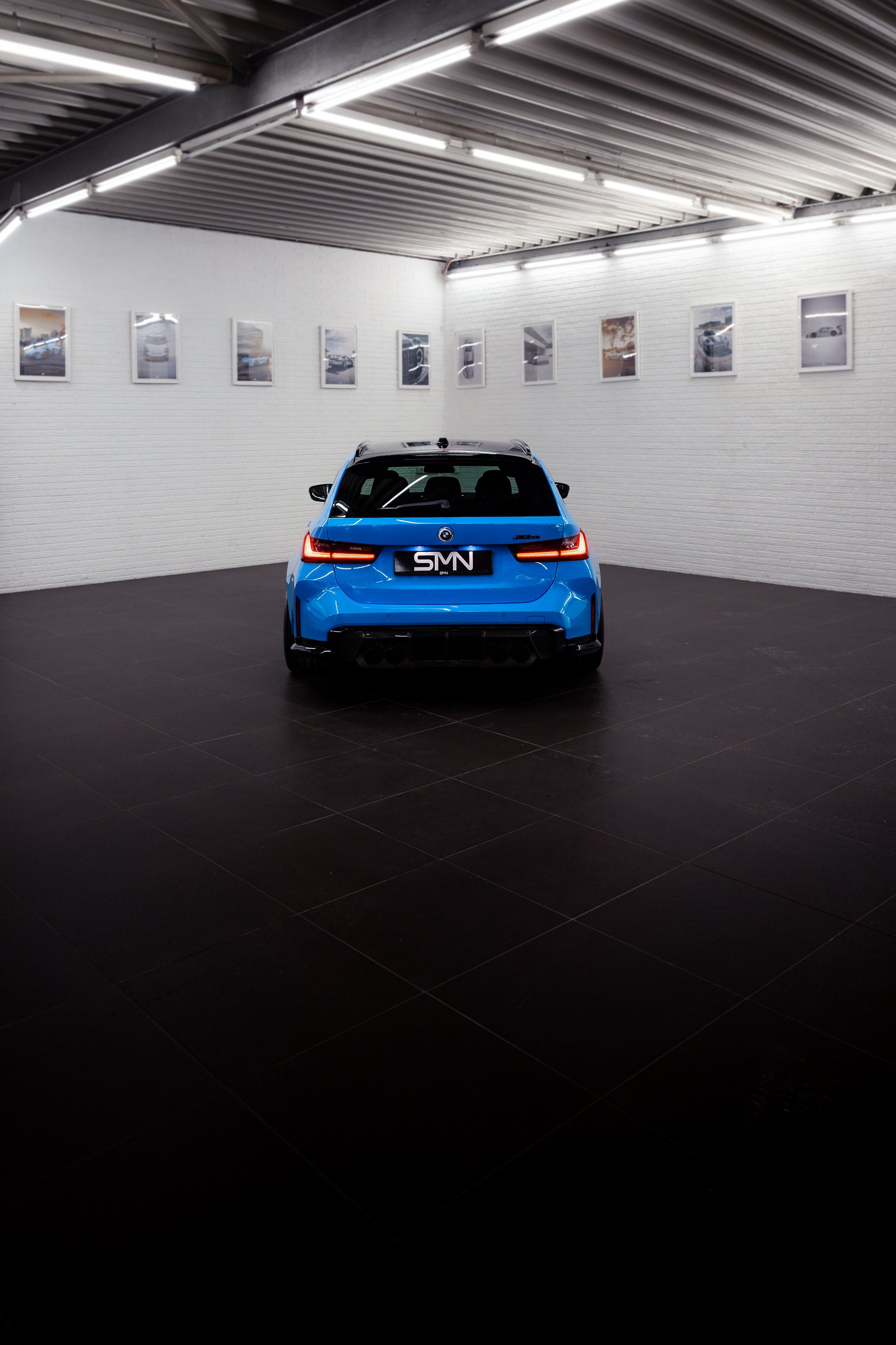 SMN Blue/Orange Keyring compatible with BMW M3 G81 with 700HP