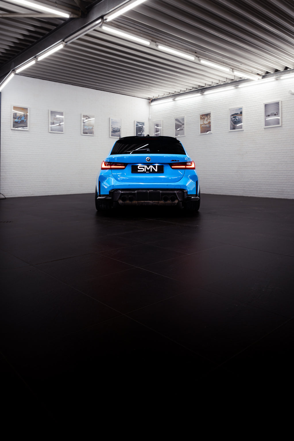 SMN Blue/Orange Keyring compatible with BMW M3 G81 with 700HP