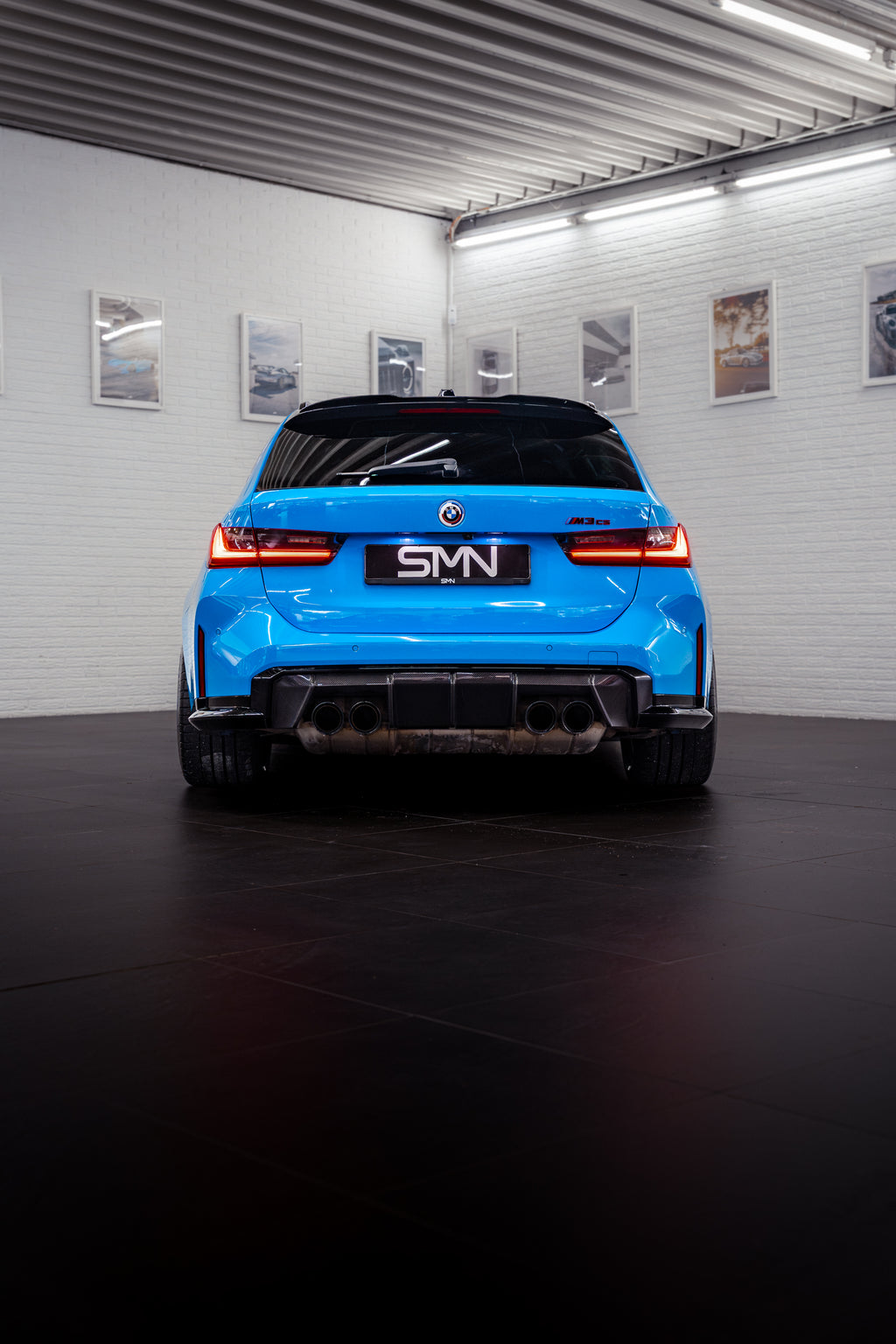 SMN Blue/Orange Keyring compatible with BMW M3 G81 with 700HP