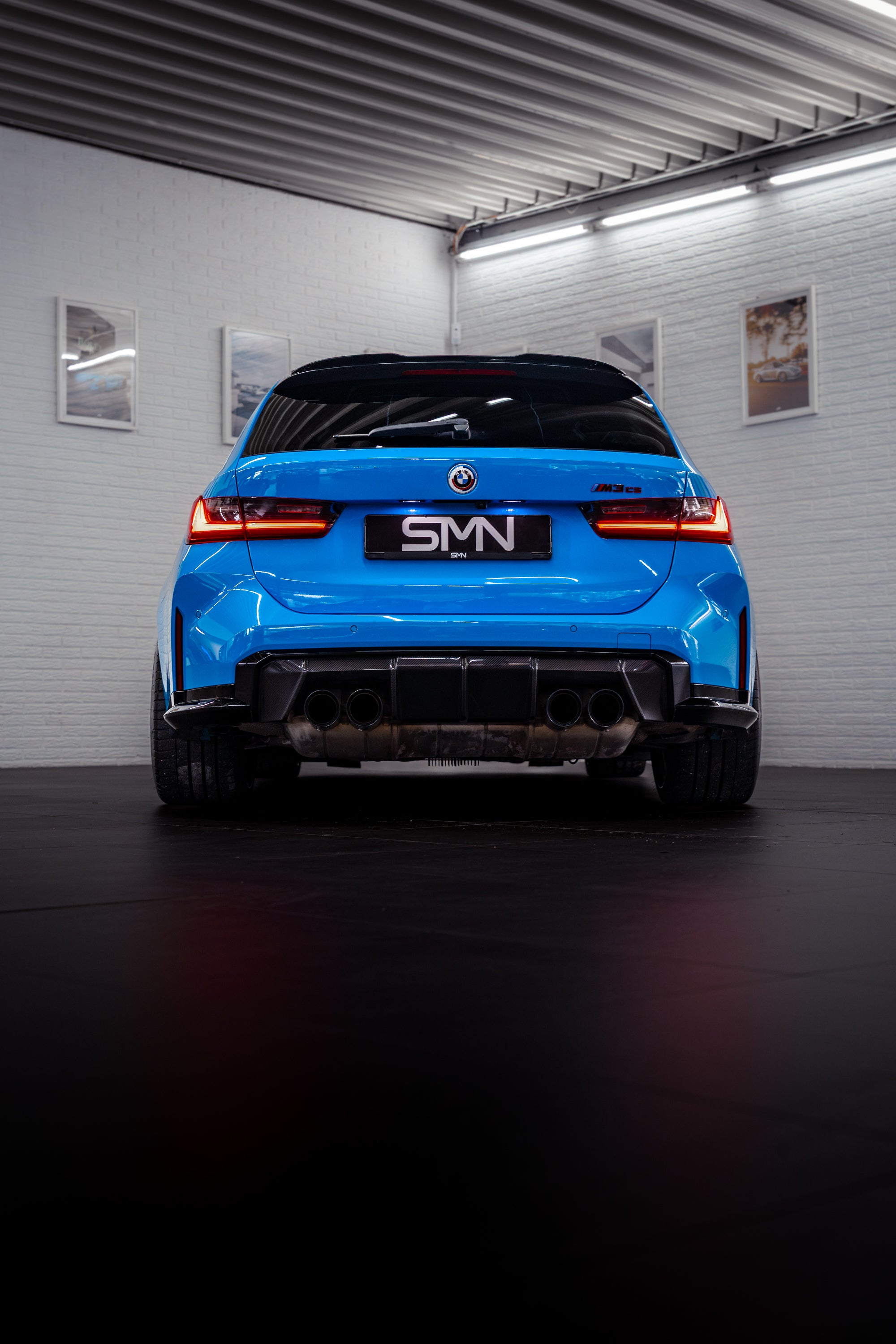 SMN Blue/Orange Keyring compatible with BMW M3 G81 with 700HP