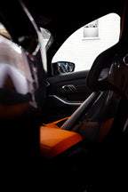 SMN Blue/Orange Keyring compatible with BMW M3 G81 with 700HP