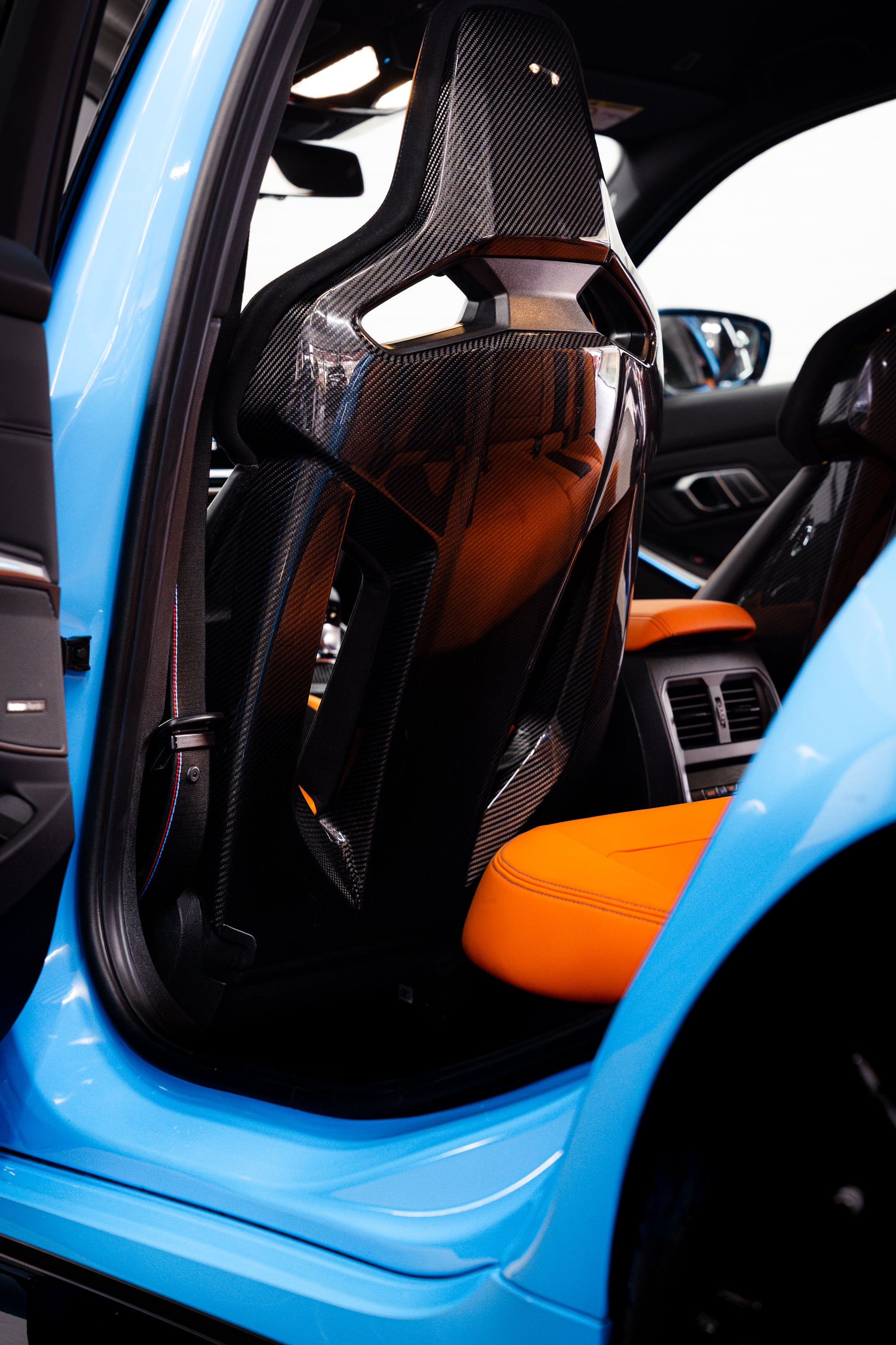 SMN Blue/Orange Keyring compatible with BMW M3 G81 with 700HP