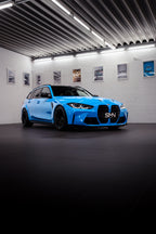 SMN Blue/Orange Keyring compatible with BMW M3 G81 with 700HP